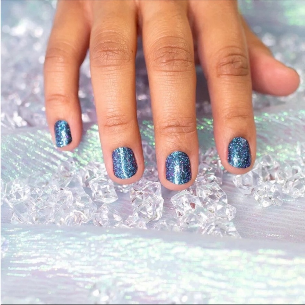 *Retired* Color Street: Dallas Darling | Teal Blue Glitter Purple Silver Party - Picture 10 of 14